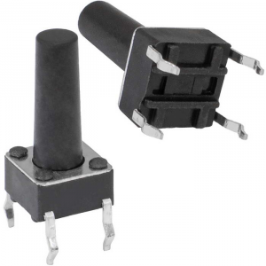 Изображение Кнопка тактовая KAN0611-1301B 6x6x13 mm