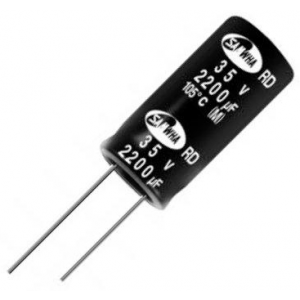 Изображение Конденсатор электролитический 22uF 100V 6,3x11 RD 105C