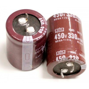 Изображение Конденсатор электролитический 330uF 450V 25x45 mini HJ
