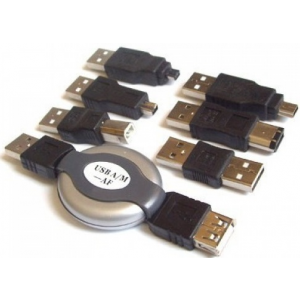 Изображение Набор USB 6 переходников + удлинитель REXANT