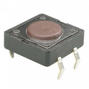 Изображение Кнопка тактовая KLS7-TS1202-4.3-S (straight pins)