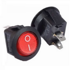 Изображение Переключатель рокерный RS-101-8C on-off красный
