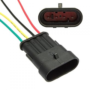 Изображение Разъём питания авто 12V DJ7041-1.5-11 (18AWG 200mm)