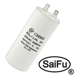 Изображение Пусковой конденсатор CBB60 60uF 450V (SAIFU)