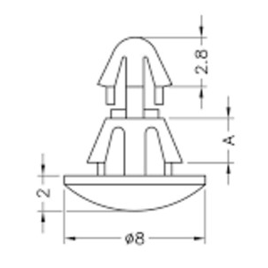 Изображение Крепление RCA-2.5U black