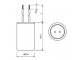 доп. изображение Пусковой конденсатор CBB60 20uF 630V WIRE