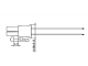 доп. изображение Разъём питания MF-2x1F wire 0,3m AWG20