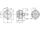 доп. изображение Галетный переключатель SR25-1-1-12 на провод-1