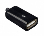 изображение USB-F/B / гнездо USB на кабель черное (A18)