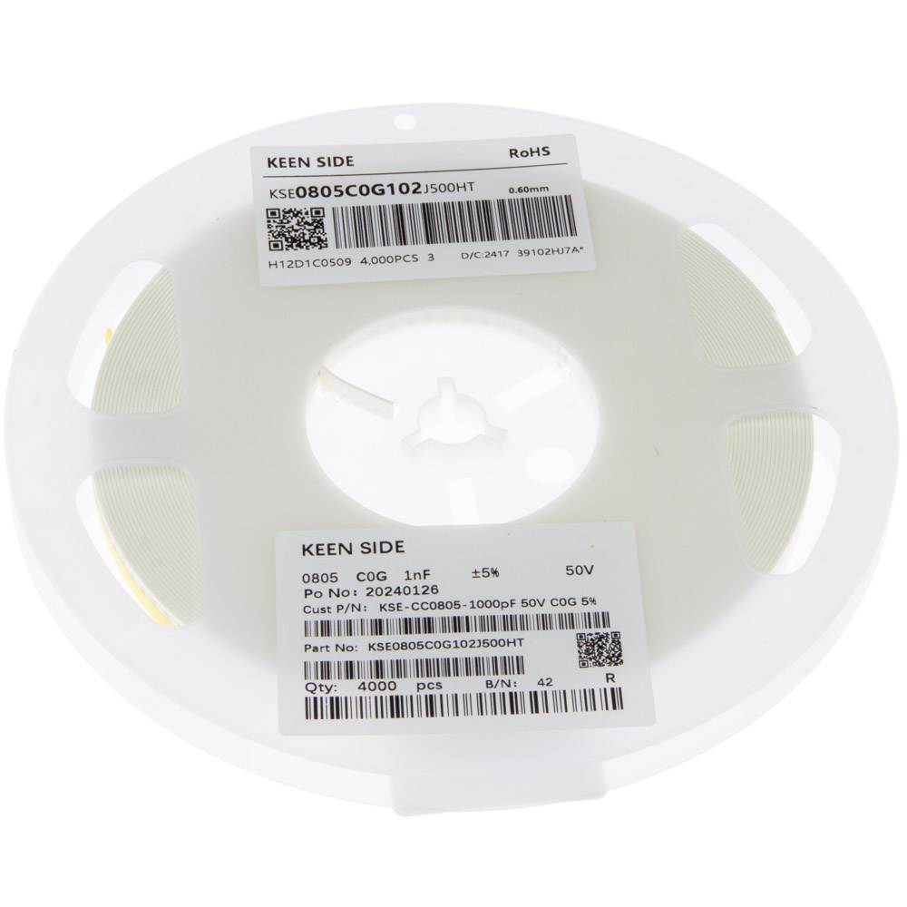 KSE-CC0805-1000pF 50V C0G 5%