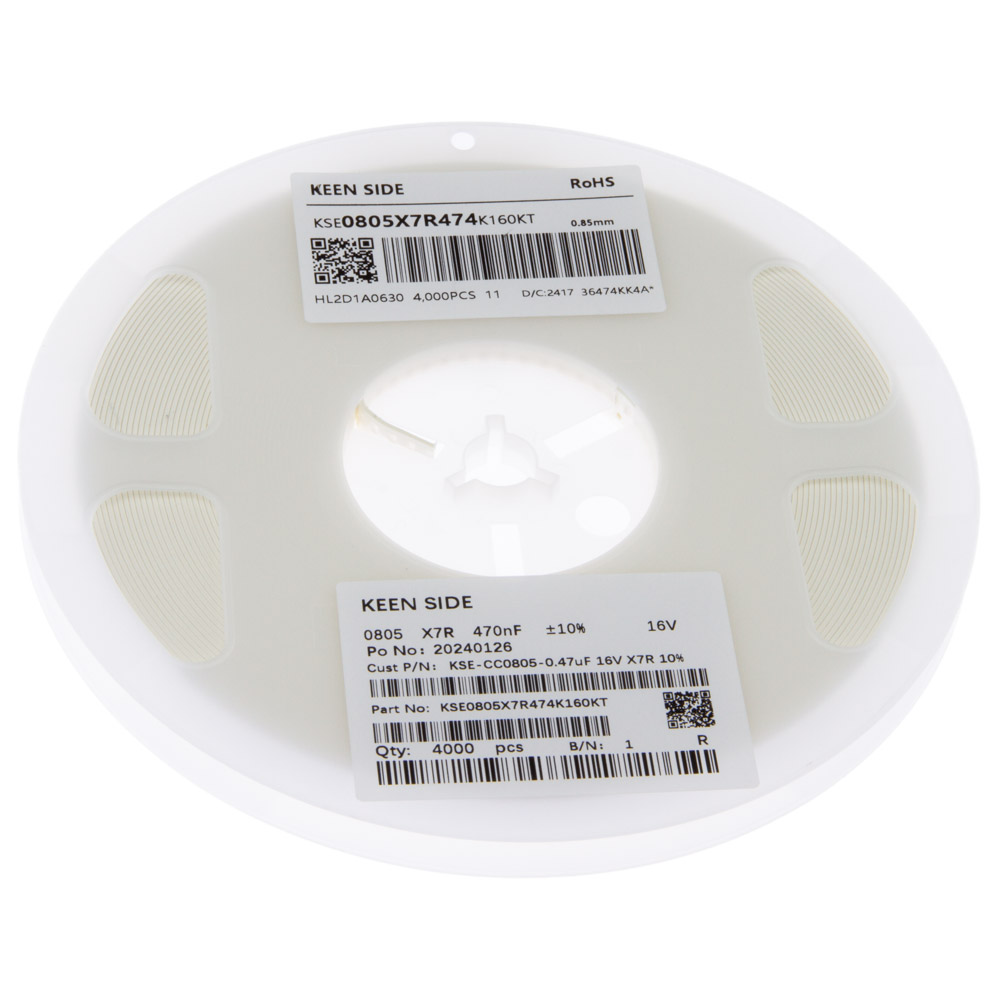 KSE-CC0805-0.47uF 16V X7R 10%