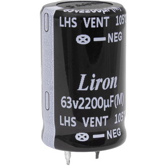 2200 UF 63V 105*C 25*30 Liron