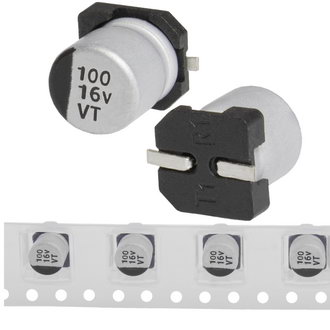 100 uF 16 V 105C 6.3*5.4 VT