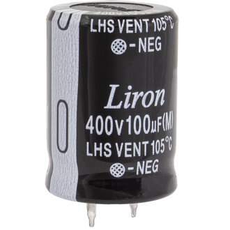 100 UF 400V 105*C 22*30 Liron