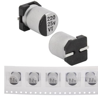 220 uF 25 V 105C 8*10.5 VT