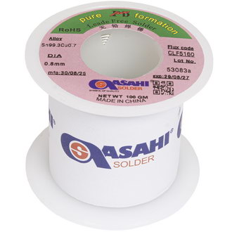 Sn99.3/CU0.7 d0.8mm 100g ASAHI