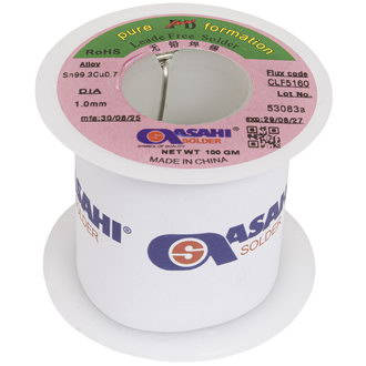 Sn99.3/CU0.7 d1.0mm 100g ASAHI