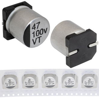 47 uF 100 V 105C 10*10.5 VT