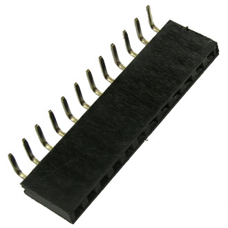 PBS-1x12R (PBS-12R) шаг 2.54 мм