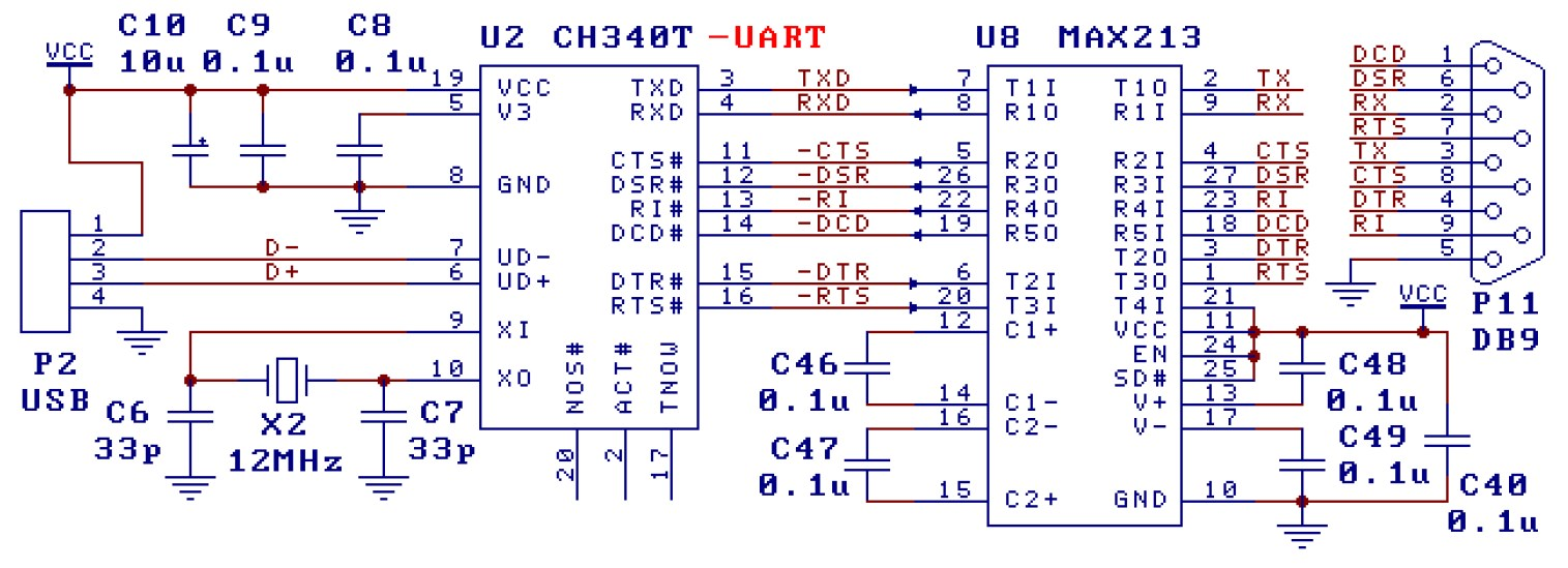 Ch340c схема включения